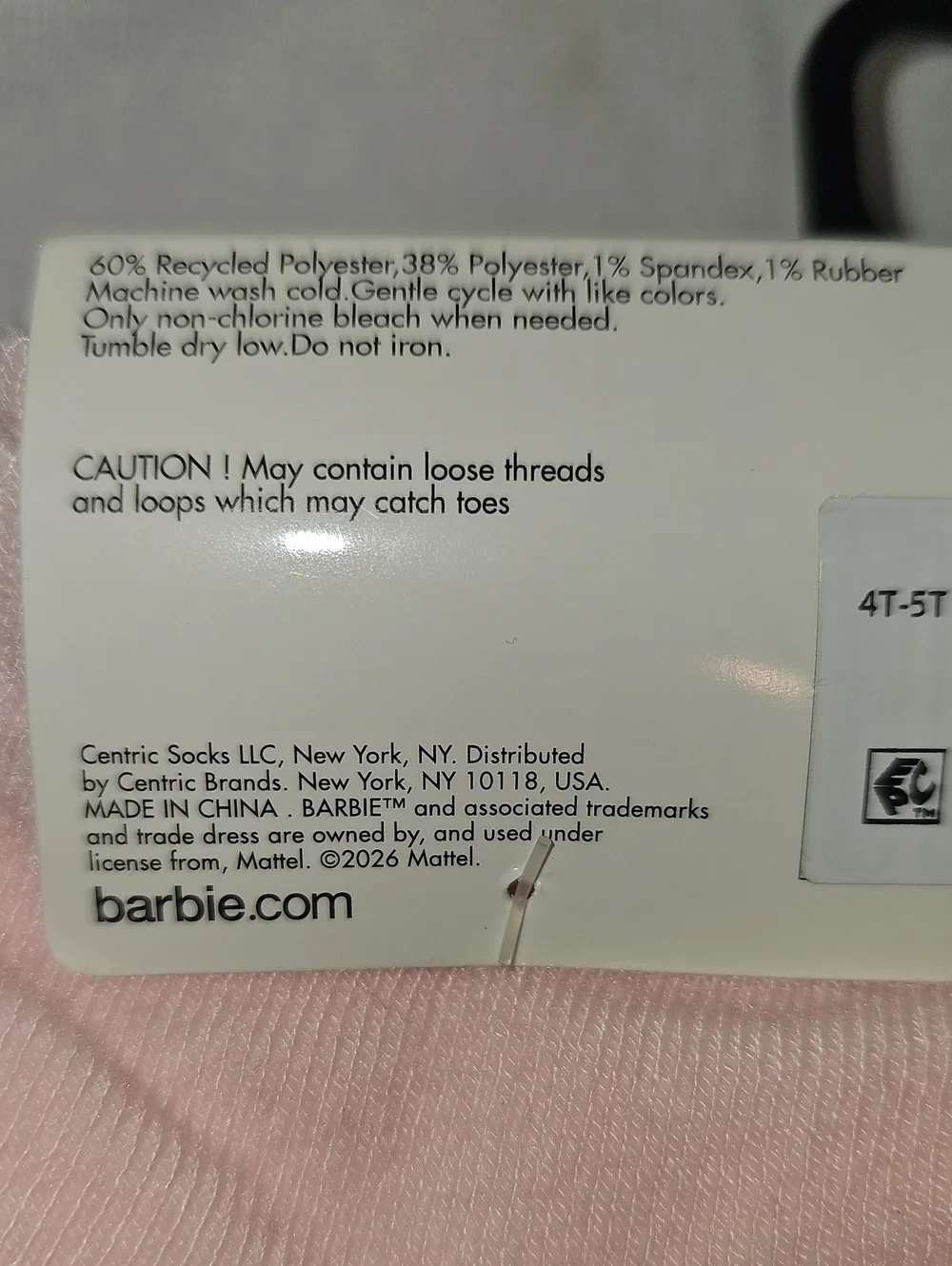 Mattel-Barbie Character Toddler Ankle Socks, 10-pack, Size 4T-5T New